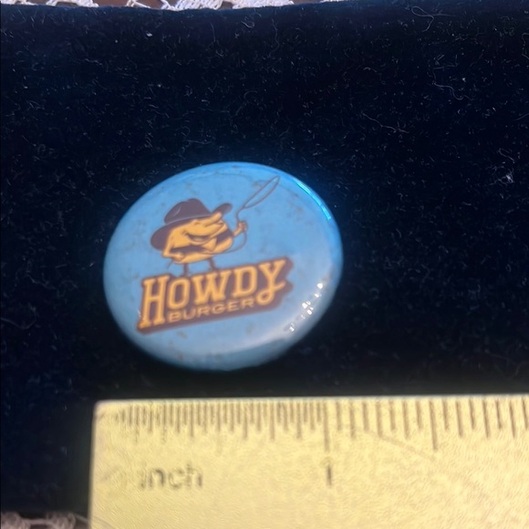 Vintage Howdy Burger Blue Pin - Picture 3 of 3